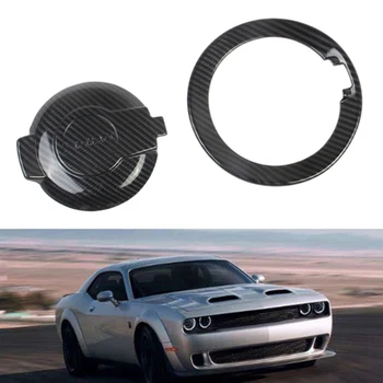 

for Dodge Challenger 2015-2020 ABS Carbon Fiber Exterior Oil Fuel Tank Cap Decor Cover Trim