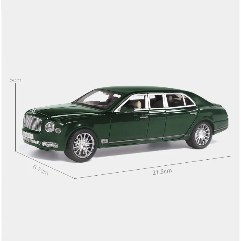 Diecasts& Toy Vehicles, модель, удлиненный автомобиль, 1:24, Mushang, имитация металлического сплава, оттягивающиеся машинки, игрушки для детей, подарки для детей - Цвет: Зеленый