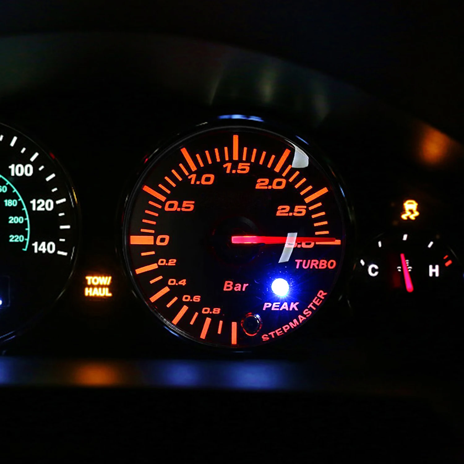 2.5In автомобильные запчасти светодиодный турбо Boost вакуумный пресс манометр аксессуар