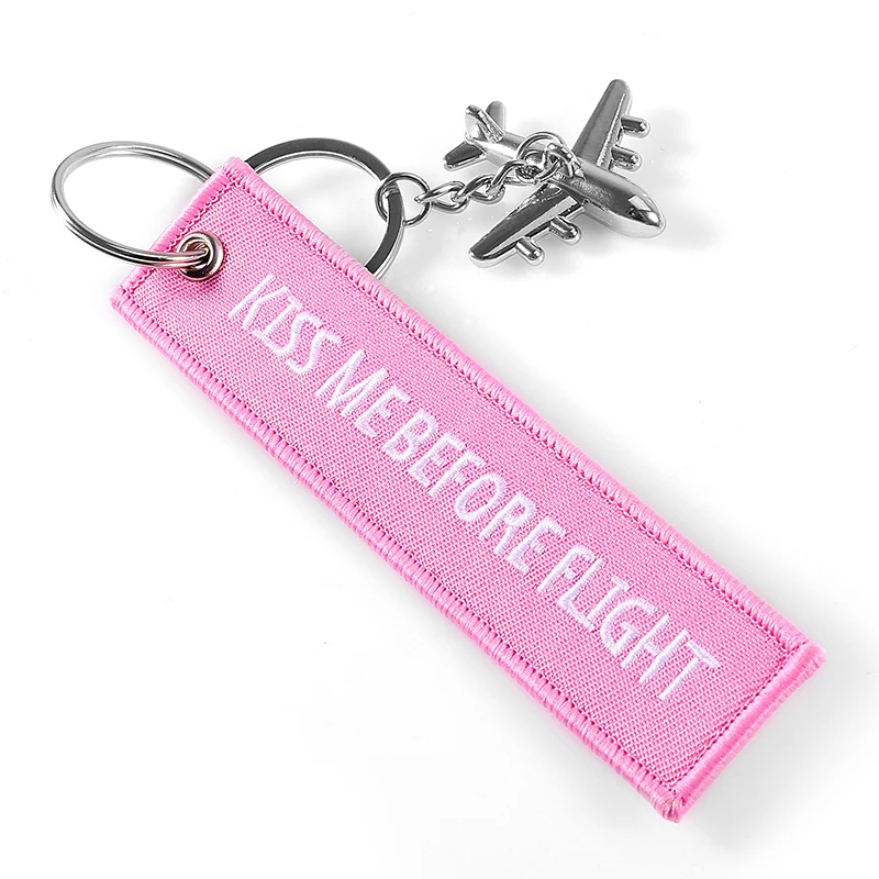 Pink-kiss-me-before-flight-keychains-Aircraft (3)