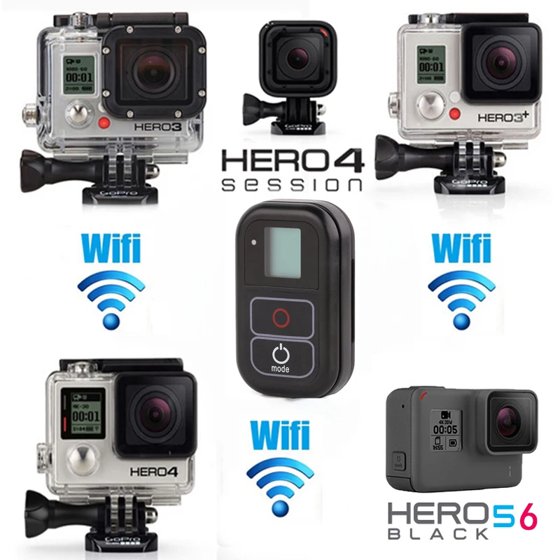 Новая экшн-камеры Go Pro Hero 8 7 6 5 Smart Wifi пульт дистанционного управления+ 3 Way батареи Зарядное устройство+ 2 шт. Батарея для GoPro Hero 8 7 6 5 Black Label Акссесуары