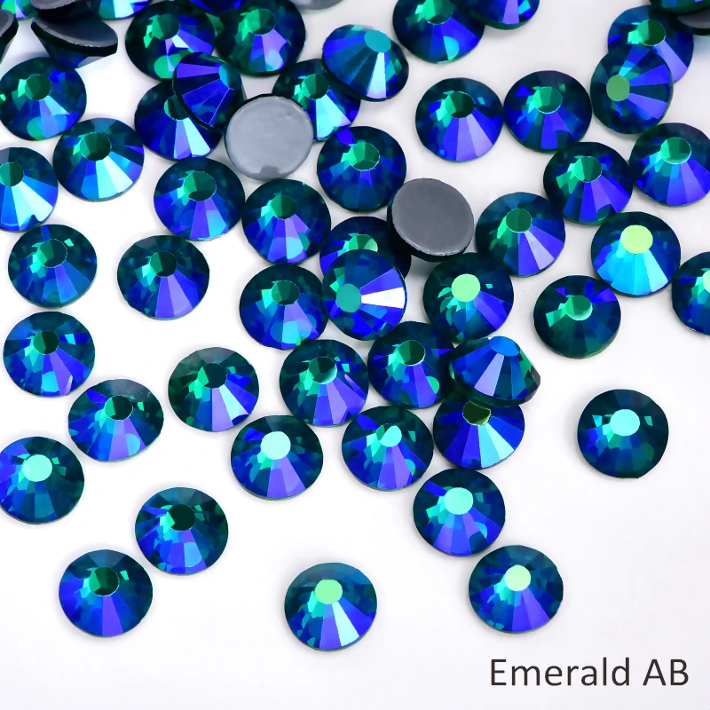 51 Emerald AB Oleeya High quality Better DMC iron on strass hot fix rhinestones