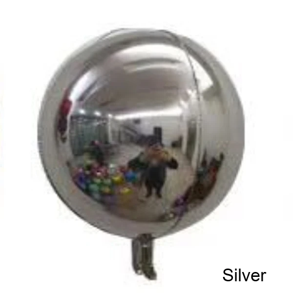 Silver Гелиевые воздушные шары 22 дюйма/32 дюйма 4D круглые воздушные шары из фольги diy фото печать Свадьба/День Рождения вечерние 2 шт - Цвет: Silver