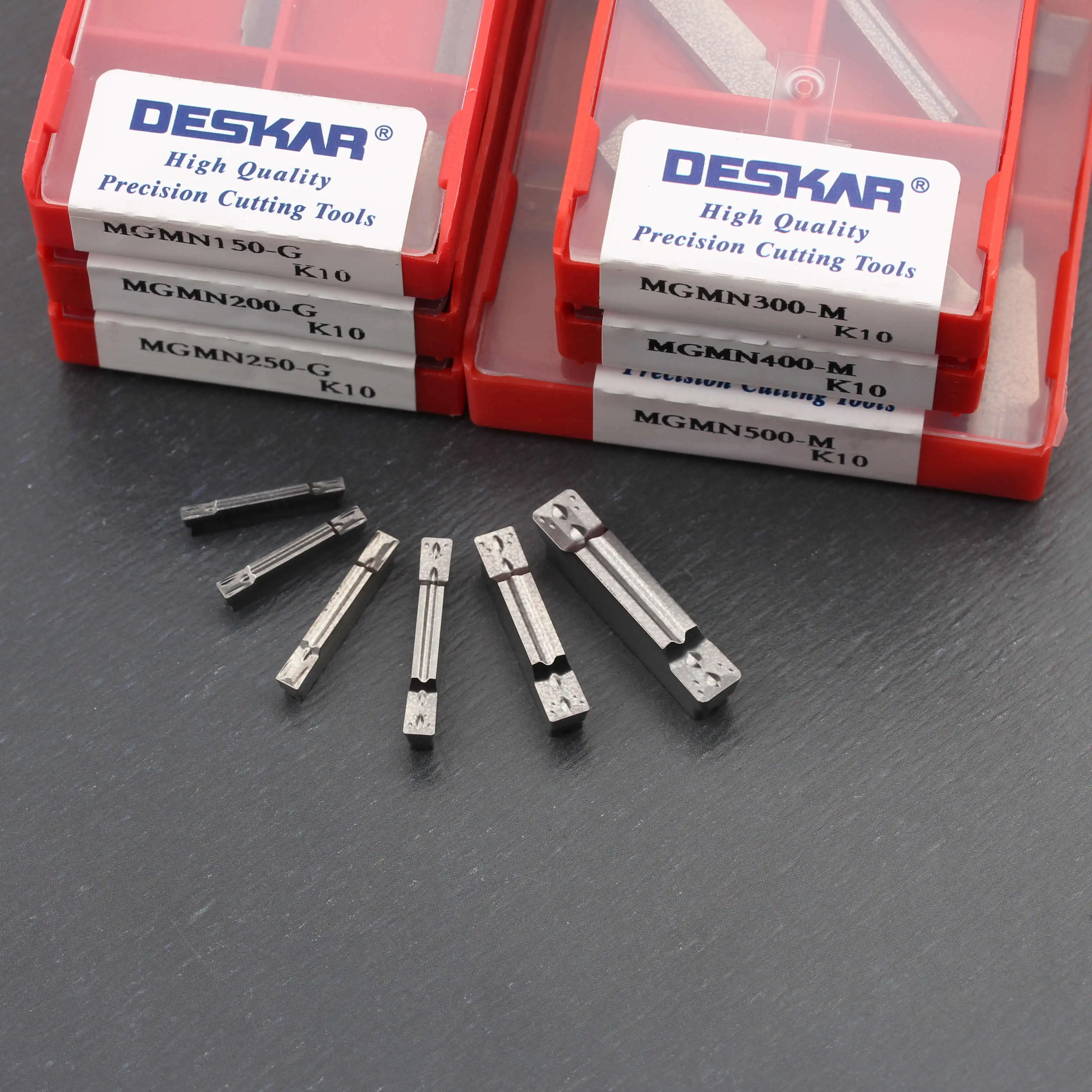 10 Uds DESKAR MGMN150-G 200-G 250-G 300-M 400-M 500-M K10 CNC ranurado torneado herramientas insertos de carburo cortador de corte de aluminio
