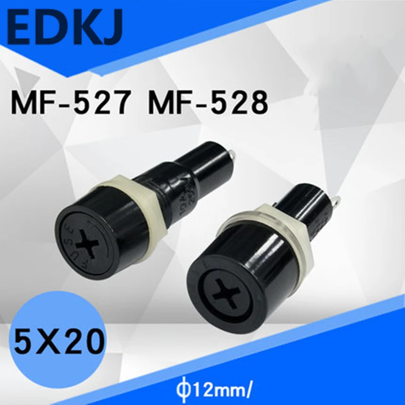 Стеклянные держатели предохранителей MF528 5 шт. 5*20 мм черный держатель