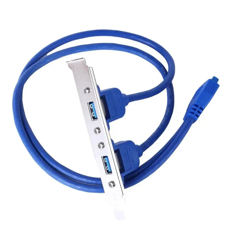 Полноразмерный кронштейн USB 3 0 кабель для задней панели 20 контактов материнская