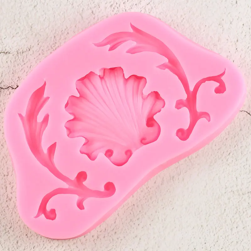 Baroque Scroll Relief Border Silicone Molds DIY Cake Decorating Tools Cupcake Topper Fondant Chocolate Polymer Clay Candy Moulds