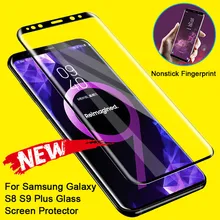 Закаленное стекло для samsung Galaxy S8 S9 Plus Note 8 9 S7 защита экрана изогнутые края для samsung Galaxy S9 защитное стекло