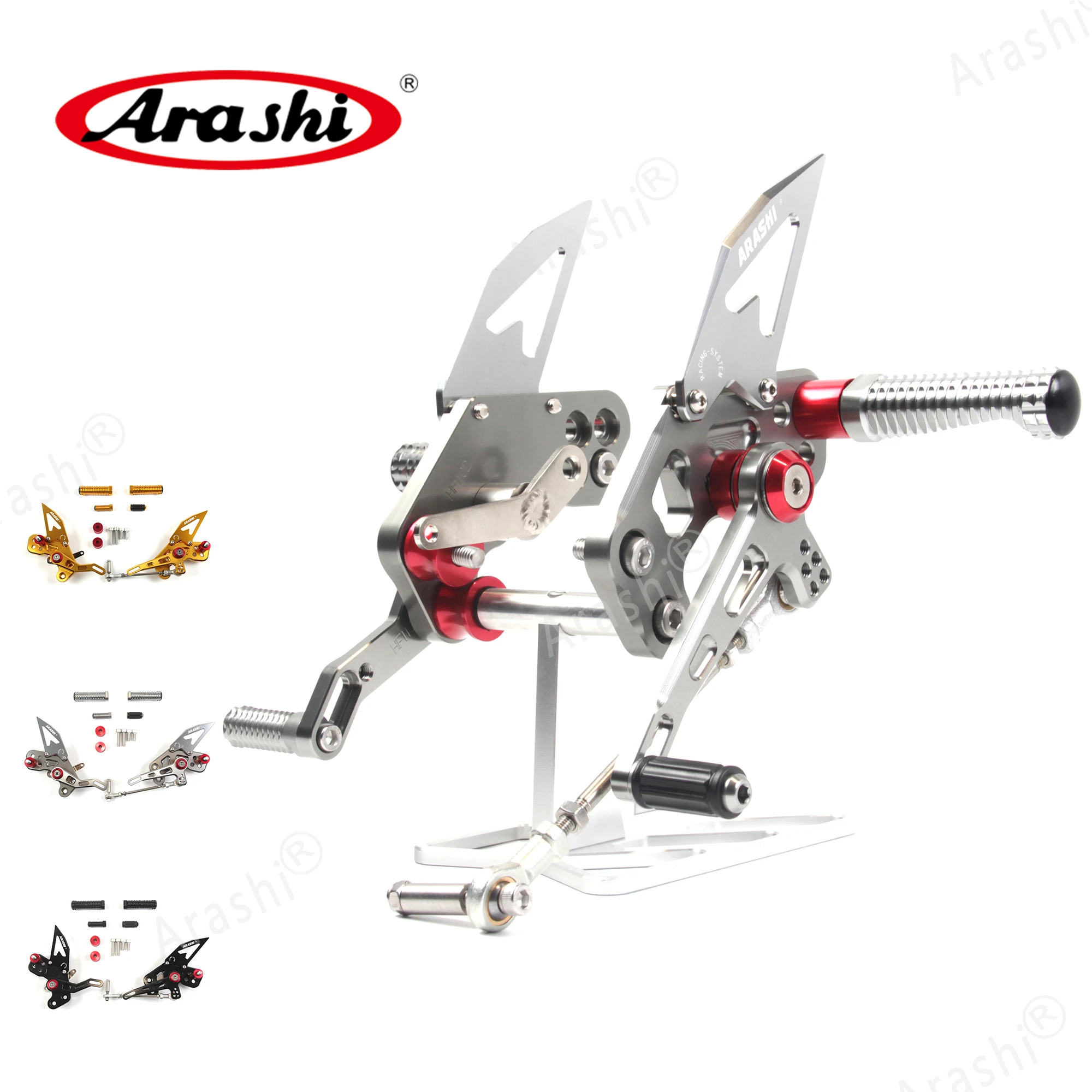 Arashi для KAWASAKI Z125 Z125-Pro с ЧПУ Регулируемый Rearset Z 125 Pro подножки задние алюминиевые мотоциклетные