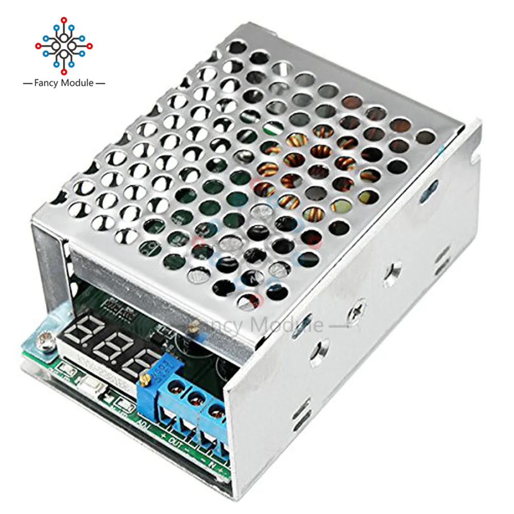 Diymore DC-DC постоянного тока 3,5-30 в 5 в 12 В 24 В до 0,8-29 в 10 А понижающий преобразователь напряжения Ragulaor adjulable вольтметр