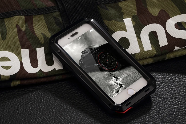 Чехол для iPhone 6 из металлического алюминиевого сплава 6S 7 8 Plus X XS MAX XR чехол сверхмощный защитный чехол для iPhone 11 Pro Max 5,8