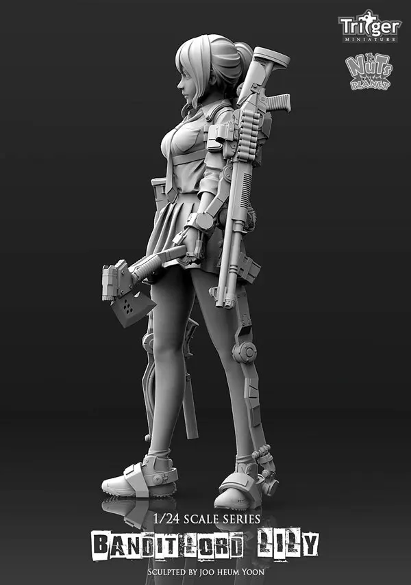 [Loong Way Miniatures] Nuts Planet Bandit Lord Lily 75 мм