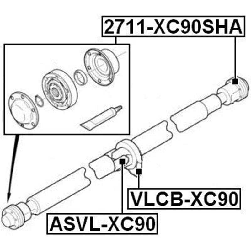 

Universal Joint / U-JOINT 24X62 ASVL-XC90 for BMW X3