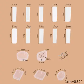 

1Set Silicone Crystal Epoxy Hanging Ornaments Mold Pendant Casting Mould Crafts J78F