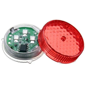 

2Pcs Practical Red Bulb Door Safely Open Wireless Car Warning Light LED Flash Lamp