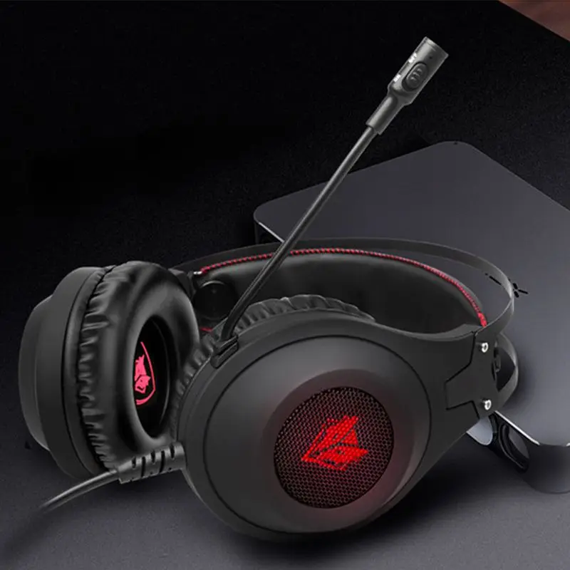 Nubwo N2 3,5 мм игровая гарнитура PC Gamer Bass Наушники с микрофоном для PS4 телефона N2U USB Игровые наушники с светодиодный для компьютера