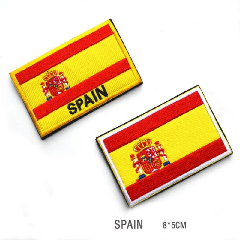 Spain-Flag-3D-Embroidered-patch-for-clothing-and-hats-Armband-Military-Moral-Badge-Hook-And-Loop (5)