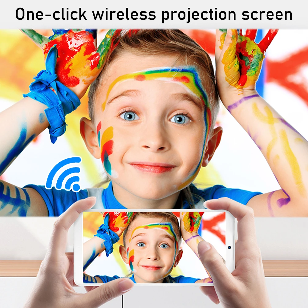 Светодиодный проектор CP350 Full HD поддержка 1080P мини домашний медиаплеер