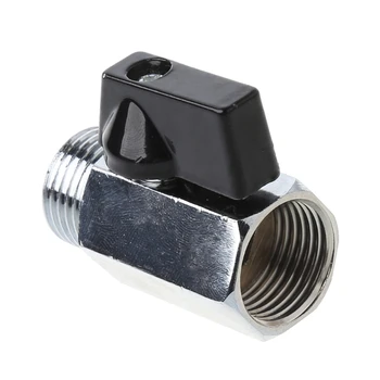 

Brass Mini Ball Valve 1/2\" BSP Male to Female Thread Air Compressor Hose