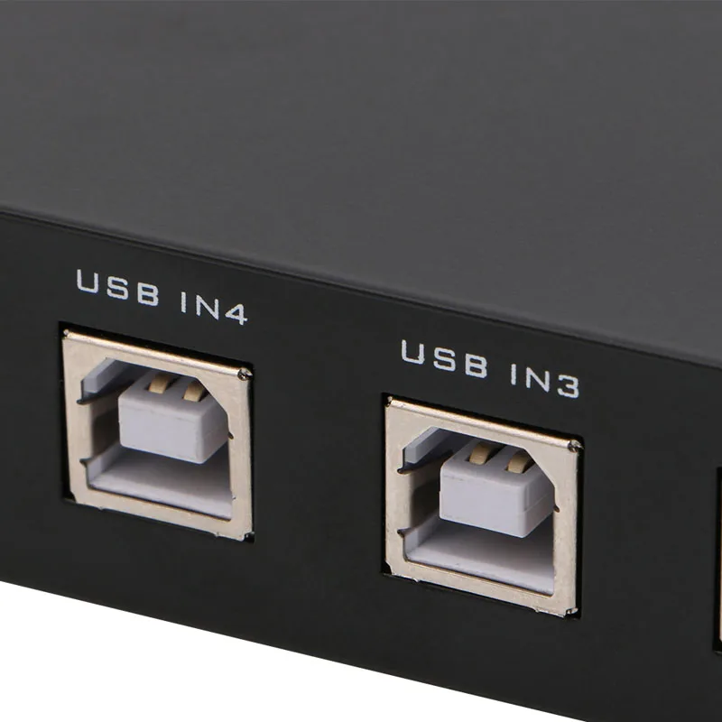 

4 Ports USB2.0 Sharing Device Switch Switcher Adapter Box For PC Scanner Printer AXYF