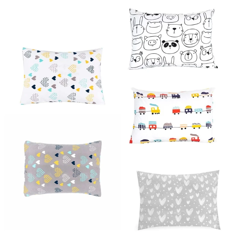 Baby Pillowcase Ultra Soft Cotton Kids Toddler Cot Bed Sleeping