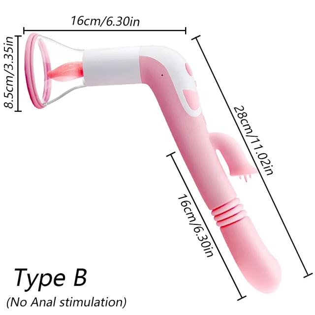 Pussy Tongue Lick Suck Vibrator G-spot Vagina Telescopic Massager  Masturbation Oral Sex For Women Clitoris Breast Stimulator Toy - Vibrators  - AliExpress
