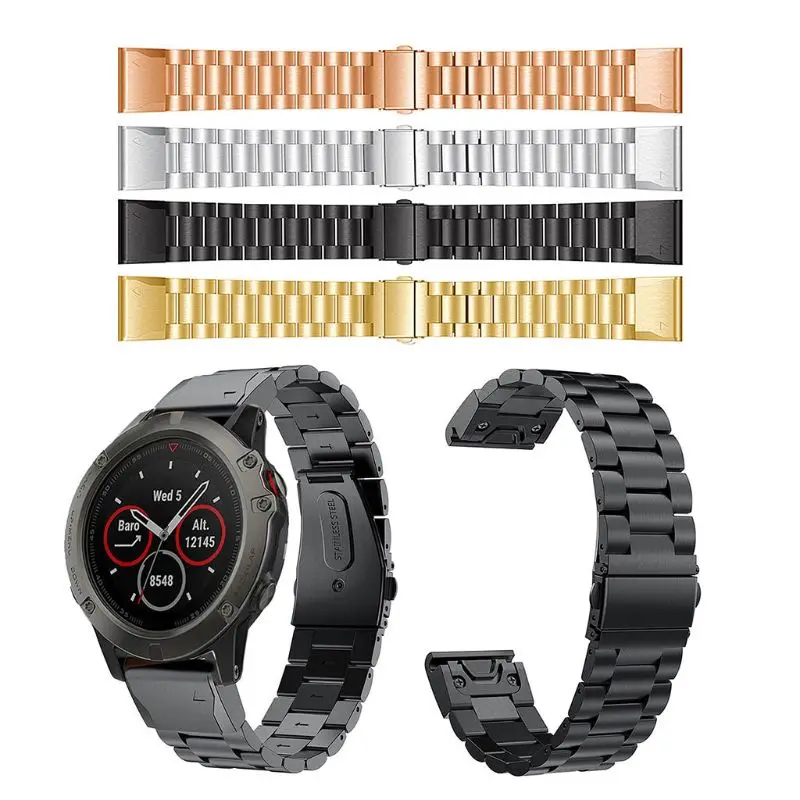 Нержавеющая сталь ремешок для часов Quick Release Wriststrap Замена ремешок для часов для Garmin Fenix 5S Smart Watch Браслет аксессуары