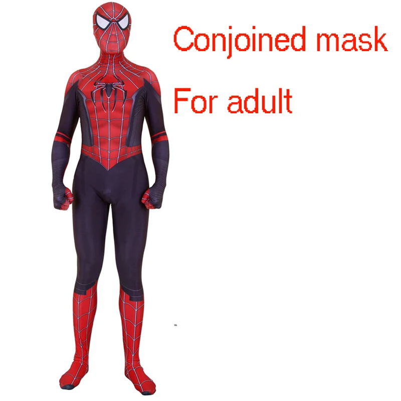 For adult Вдали от дома косплей Raimi паук Гибридный костюм маска Zentai боди комбинезоны Хэллоуин для детей и взрослых - Цвет: For adult