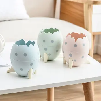 

Cute Round Dinosaur Egg Plastic Pen Holder Organizer Pencil Pot Container Stationery Storage Office Student Kids Gift Makeup bru
