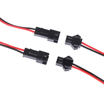 

5 Pairs 10/20cm Long SM 2Pins Plug Male To Female Terminal Wire Connector