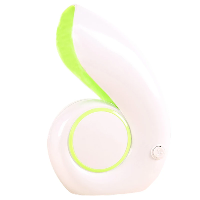 

Mini Portable Air Conditioner Fan Desktop No Leaf Bladeless Small Fan Handheld Sea Snail Usb Fan Green