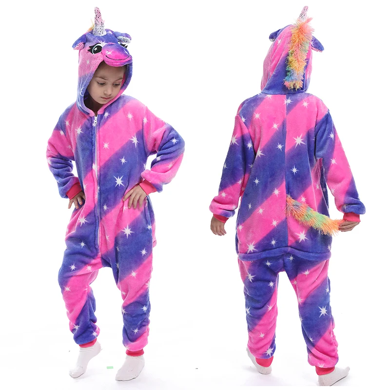 Unicorn Pajamas For Children Kigurumi Onesie Kids Unicornio Sleepwear Animal Baby Costume Winter Boy Girl Panda Overall Licorne Unicorn Pajamas For Children Kigurumi Onesie Kids Unicornio Sleepwear Animal Baby Costume Winter Boy Girl Panda Overall Licorne