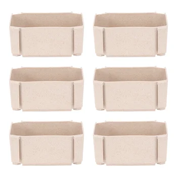 

6pcs Honeycomb Drawer Organizer Stackable Practical Drawer Divider Drawer Divider Box for Living Room Bedroom