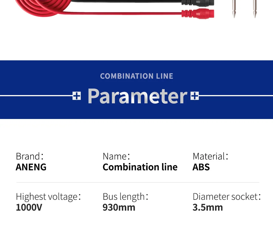 ANENG тест клип метр зонд Многофункциональный комбинированная линия отвертка аксессуар для мультиметра