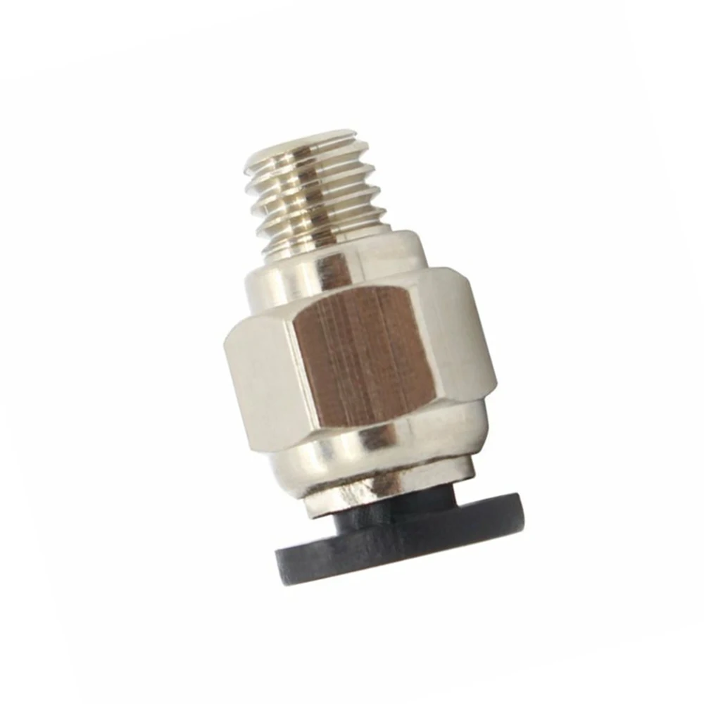 

2pcs M6 Thread PTFE Tube Connectors 4mm 1.75mm Filament For 3D Printer PC4-M6