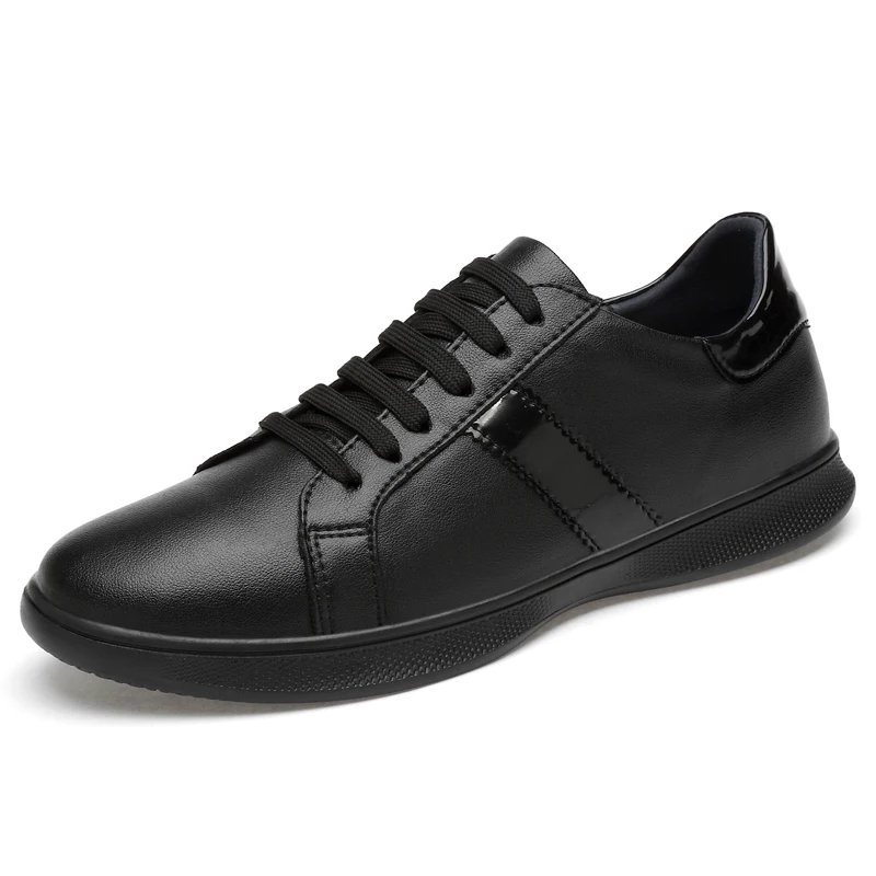 

Men Casual Shoes Brand Leather Men Flats Shoes Men Sneakers Genuine Leather Business Spring Autumn Plus Big Size 47-46 *L1811