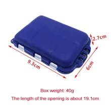 10 рыболовные снасти Коробка двухсторонняя рыболовная приманка крючки для приманки пластиковый держатель для хранения квадратная коробка рыболовные аксессуары