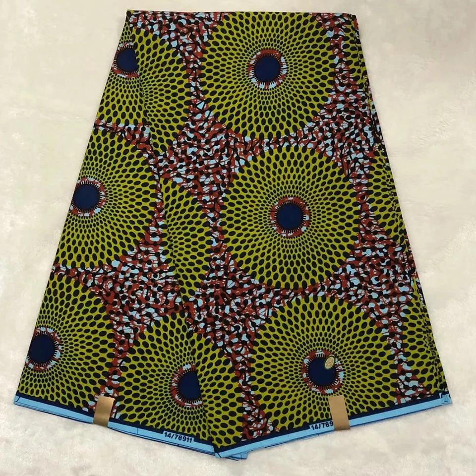 Mitex Печать Ткани Хлопчатобумажные для изготовления платьев юбки/африканские ткани Kitenge ткани африканская Pagne DF-351