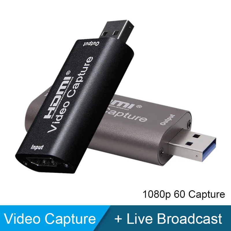 

NEW 4K Video Capture Card USB 3.0 2.0 HDMI Video Grabber Record Box for PS4 Game DVD Camcorder Camera Recording Live Streaming