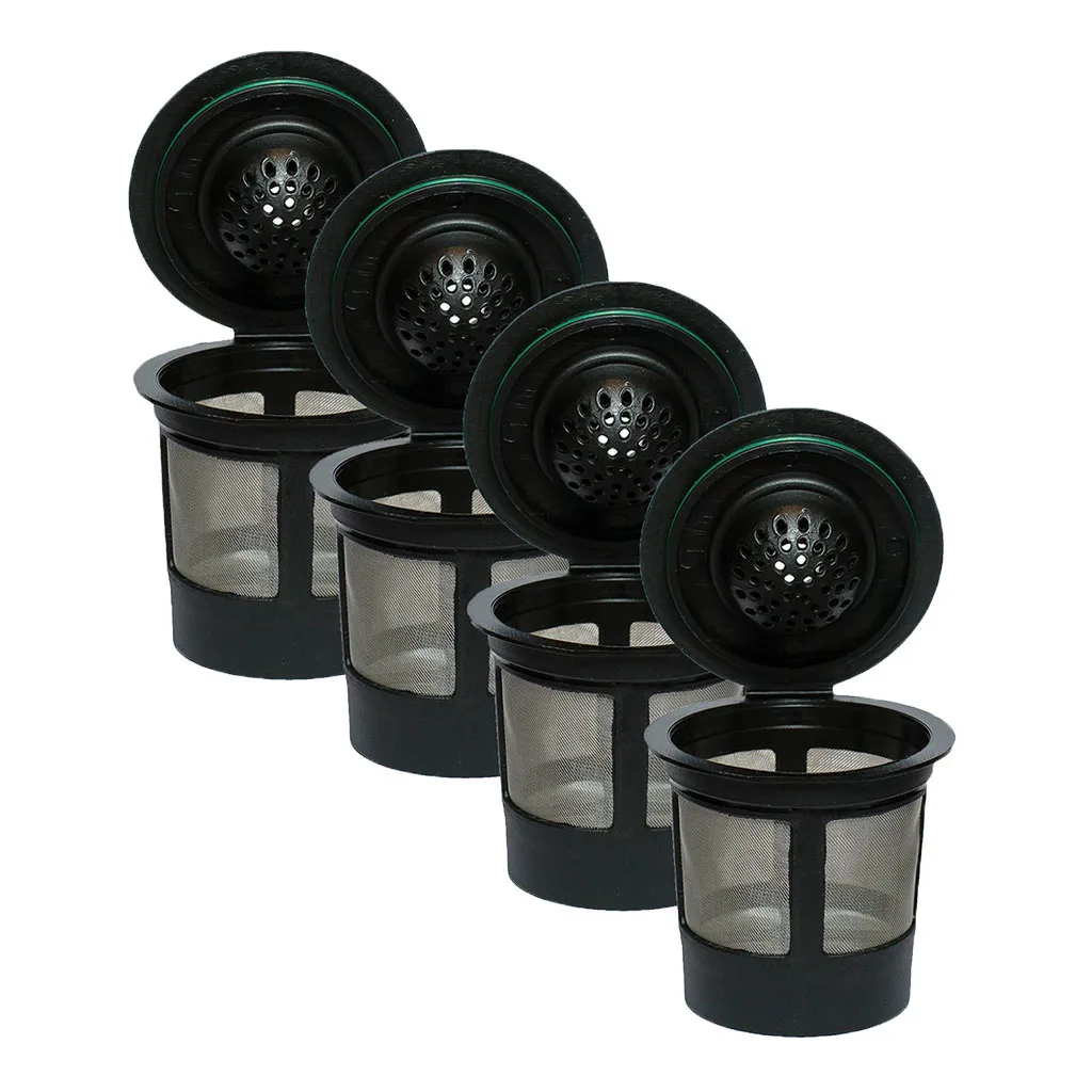 4pcs Reusable Coffee Filters K-Cup  For Capsule Brewer Universal
