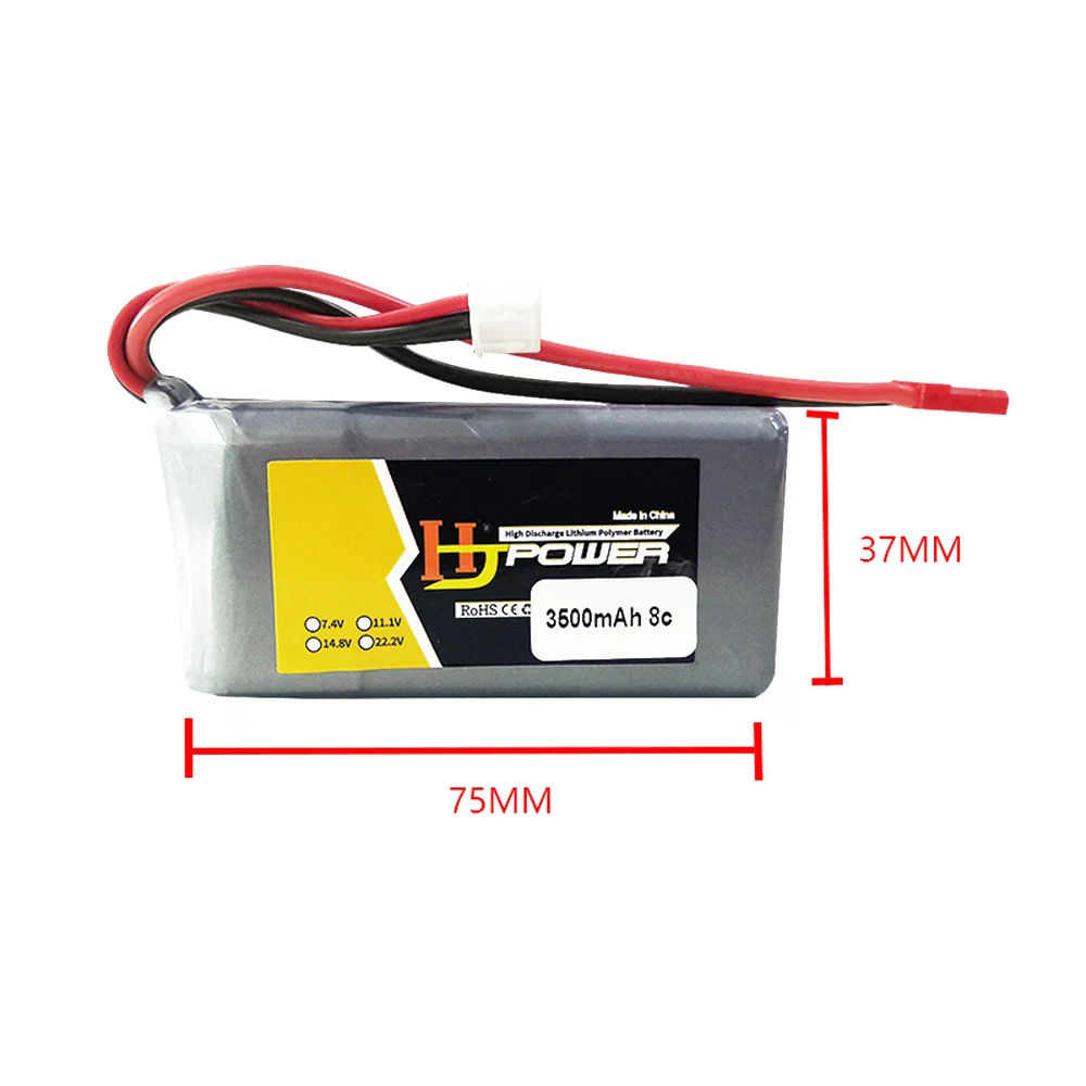 Batterie Lipo 7.4V 3500mAh 8C pour Radiomaster TX16S Jumper T16