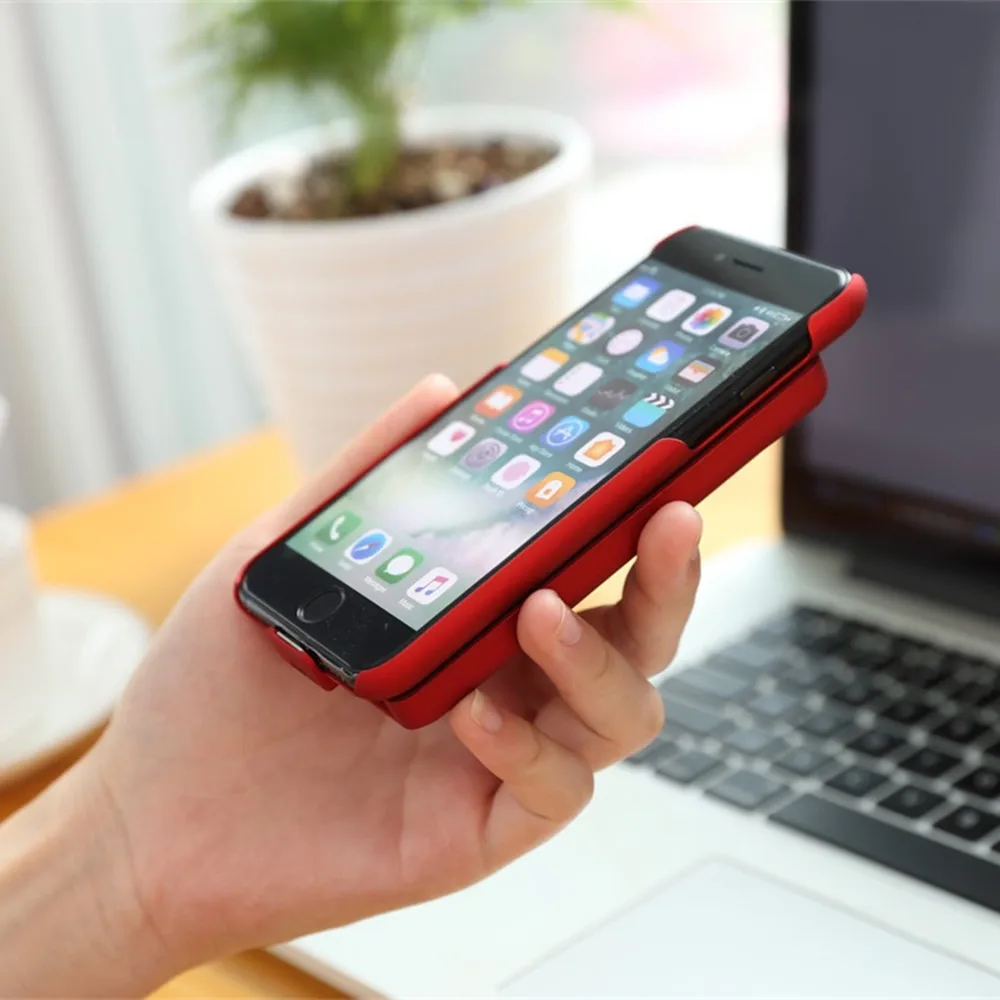 Для iP камера 8/7/6 Расширенный телефон батарея мощность чехол для iPhone 8/7/6s/6 Plus
