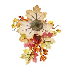 Осеннее украшение тыквы реквизит для сбора урожая искусственная бутафорская Тыква листья для Хэллоуина фестиваль урожая искусственное