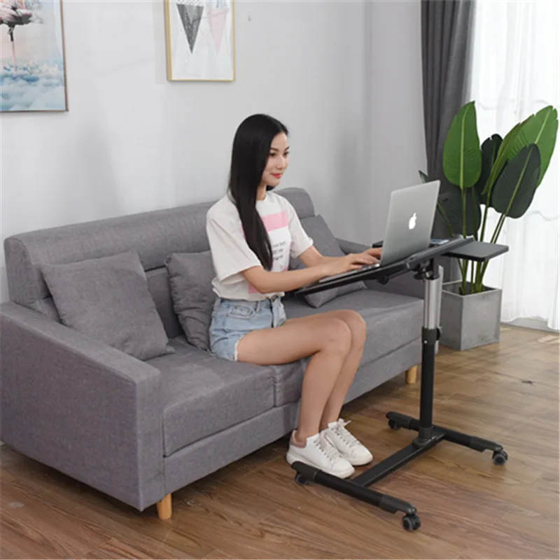 Notebook Study Computer Desk Lazy Bed Bedside Morden Computer Desk Stand Home Furniture Table Pliante Office Accessories OF50ZZ adjustable invisible solid color buttons closure unisex belt no buckle stretchy jeans lazy belts for women costume accessories