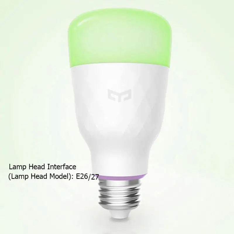 Yeelight YLDP06YL E27/E26 светодиодный умный лампочка красочное освещение лампа 800lm 10 Вт мобильное приложение дистанционное управление домашняя лампа