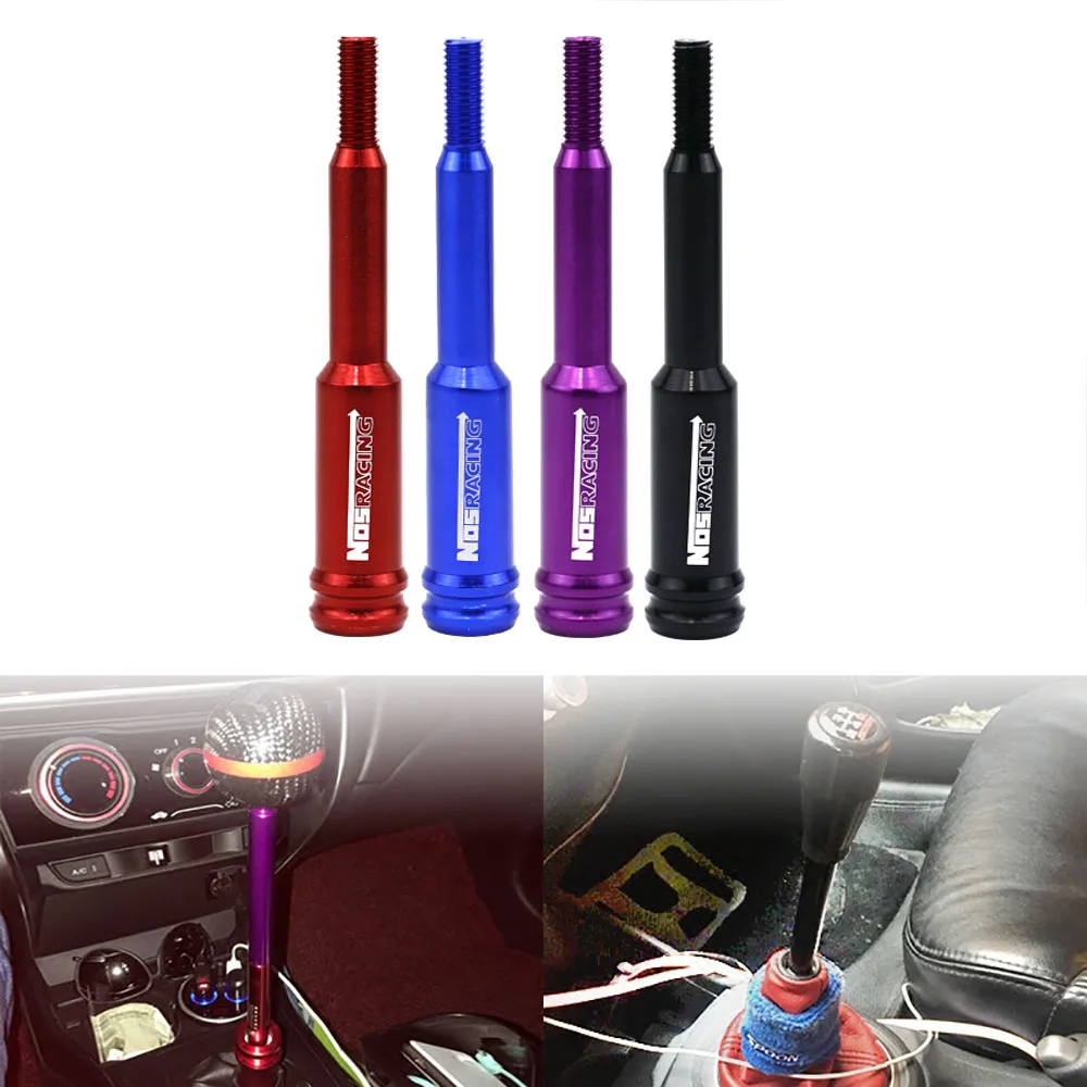 

New NOS racing Aluminum Car Gear Shift Knob Extender Adjustable Shifter Lever Extender Fit Universal Car