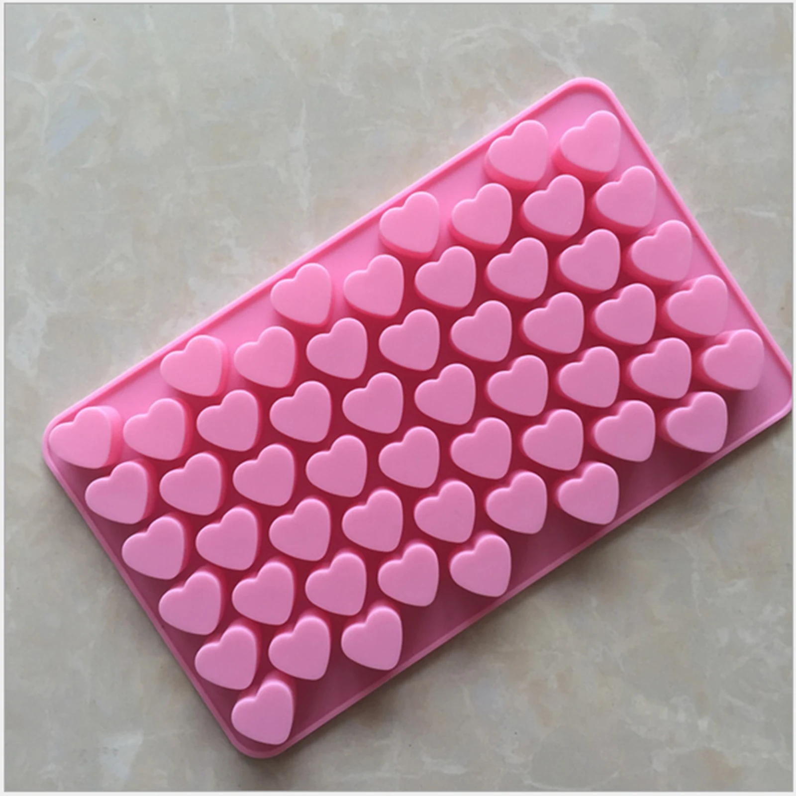 Новинка DIY силиконовая форма для шоколада сердце 55 решеток формочки для печенья лоток формы конфеты Силиконовые Формы Кухонные украшения Формочки инструменты