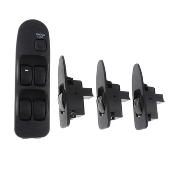 

4pcs/set Window Lifter Switch, Master Control Switch Compatible with Mitsubishi Carisma 1995-2006, Black