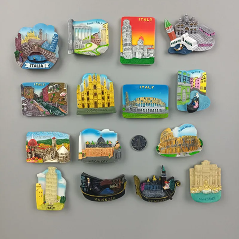World Fridge Magnet Fridge Magnets Italy Rome Resin Fridge Magnet Sticker World Travel Souvenir Magnetic
