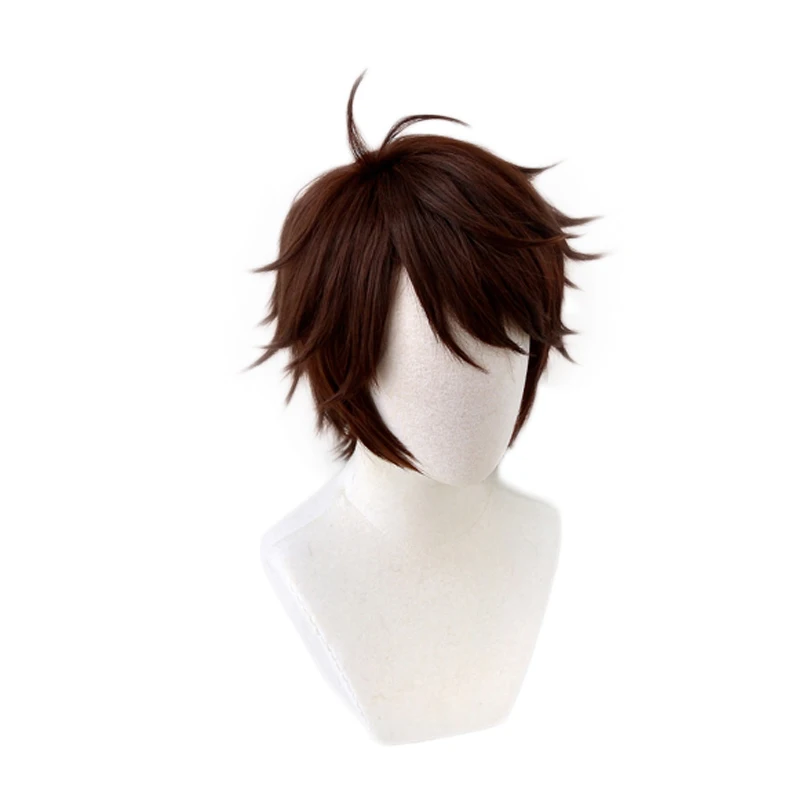 plus size halloween costumes Haikyuu!! Aoba Johsai Toru Oikawa Tooru Dark Brown Short Wig Cosplay Costume Heat Resistant Synthetic Hair Haikiyu Men Wigs ninja costume women